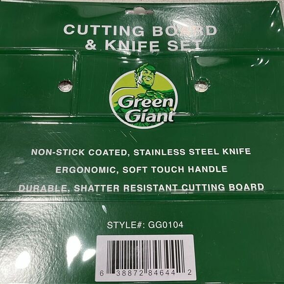 Green Giant Tomato Cutting Board Set Tempered Glass Great Gift - Picture 5 of 7